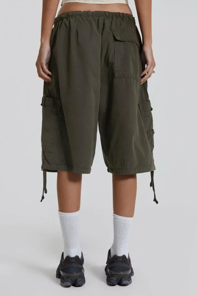 Khaki Parachute Cargo Shorts Khaki Women Jaded London Parachute Pants Khaki Parachute Cargo Shorts Khaki Women Jaded London Parachute Pants