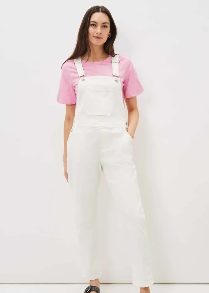 Khari Denim Dungarees White Women Phase Eight Dresses