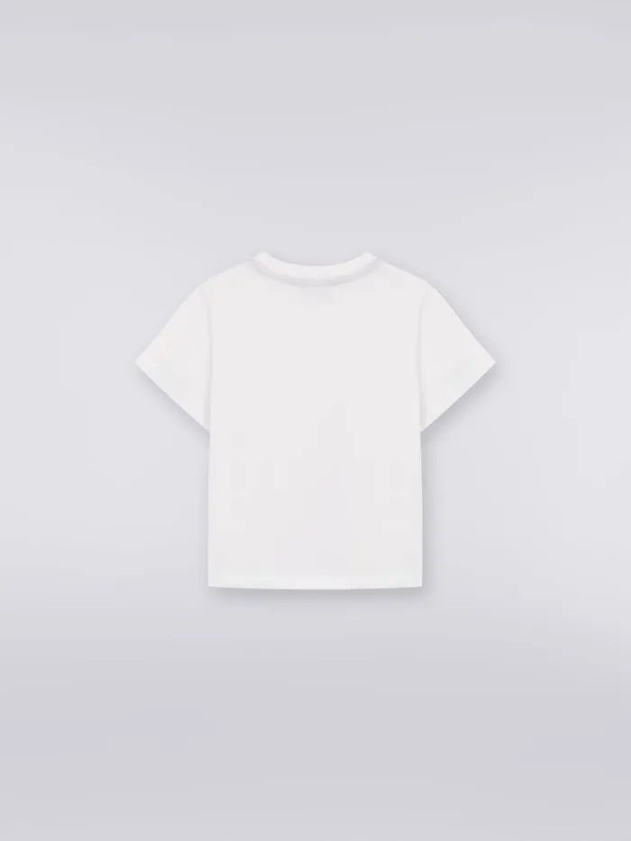 Kids Cotton TShirt With Dgrad Logo White Missoni Baby 024 Months Kids Cotton TShirt With Dgrad Logo White Missoni Baby 024 Months