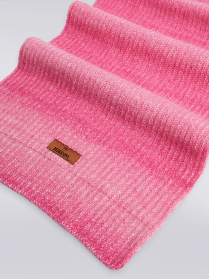 Kids Dgrad Ribbed Mohair And Alpaca Blend Scarf Pink Missoni Accessories Kids Dgrad Ribbed Mohair And Alpaca Blend Scarf Pink Missoni Accessories
