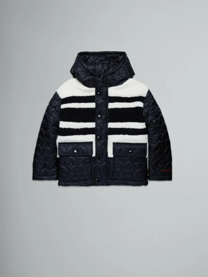 Kids Marni Padded Jacket With Stars And Teddy Inserts