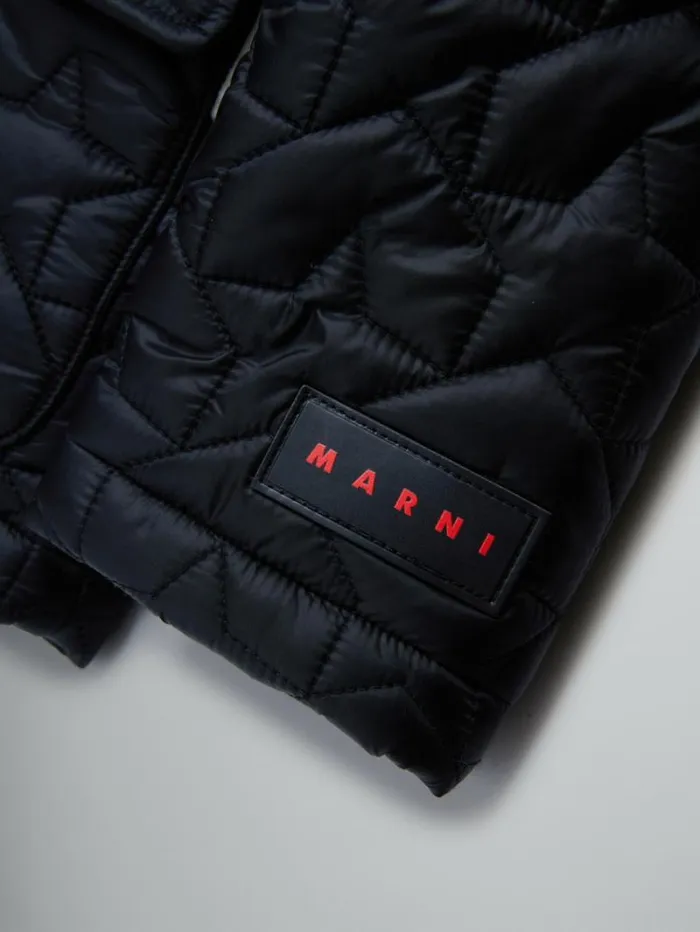 Kids Marni Padded Jacket With Stars And Teddy Inserts
