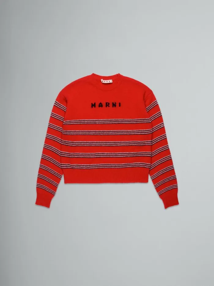 Kids Marni Striped WoolBlend Pullover