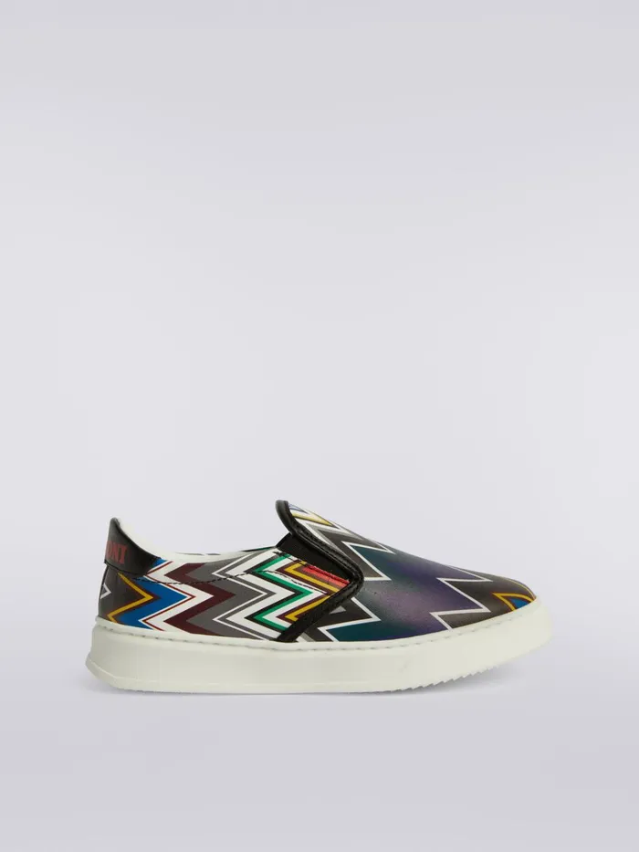 Kids SlipOn Trainers With Zigzag Print Multicoloured Missoni Accessories