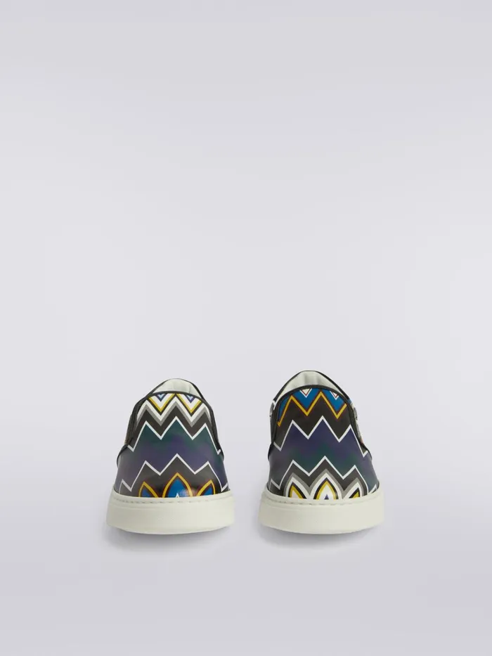 Kids SlipOn Trainers With Zigzag Print Multicoloured Missoni Accessories Kids SlipOn Trainers With Zigzag Print Multicoloured Missoni Accessories
