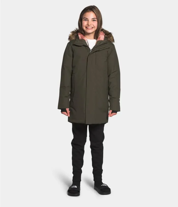 Kids The North Face Jackets and Vests Arctic Swirl Parka Vanadis Grey