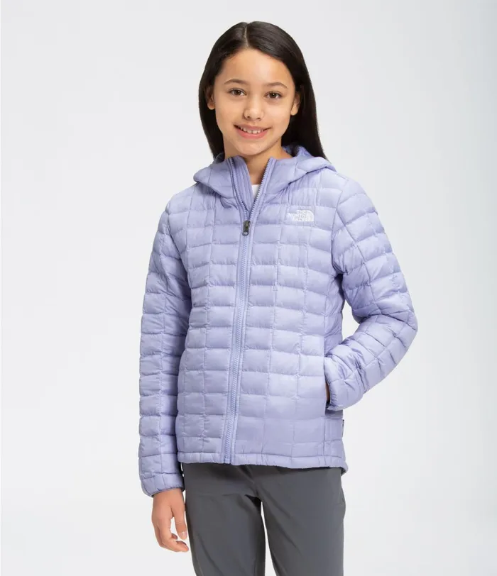 Kids The North Face Jackets and Vests ThermoBall Eco Hoodie Sweet Lavender