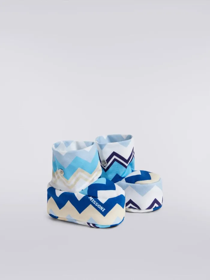 Kids ThreePiece Set In Cotton With Zigzag Pattern Multicoloured Missoni Baby 024 Months Kids ThreePiece Set In Cotton With Zigzag Pattern Multicoloured Missoni Baby 024 Months