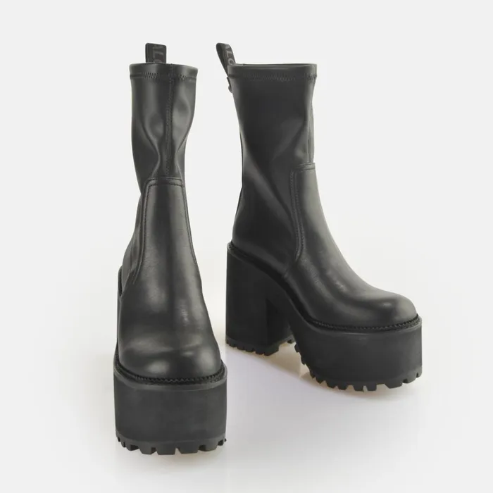 Killah Sock Boot Black Buffalo Platforms Killah Sock Boot Black Buffalo Platforms
