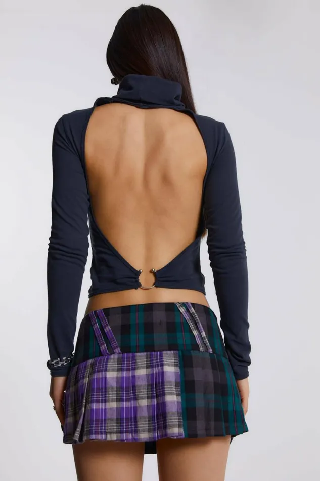 Kilty As Charged Mini Skirt Blue Women Jaded London Skirts
