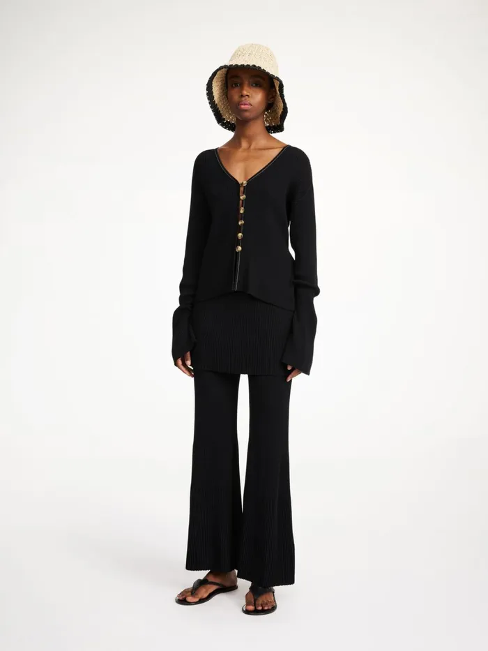 Knitwear Women By Malene Birger Cirella Cardigan Black