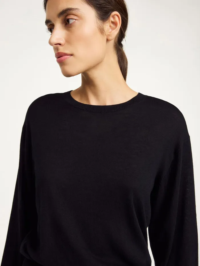 Knitwear Women By Malene Birger Mantea Sweater Black