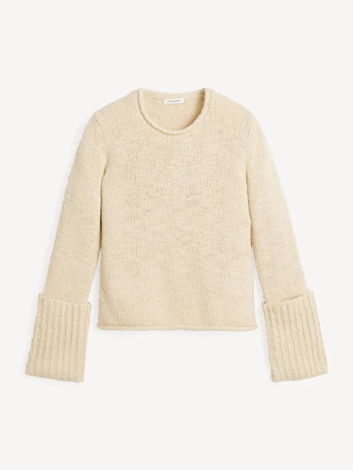 Knitwear Women By Malene Birger Sorena Sweater Oyster Gray