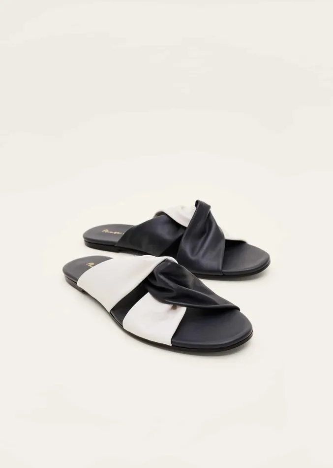 Knotted Flat Sandal Navyivory Women Phase Eight Sandals