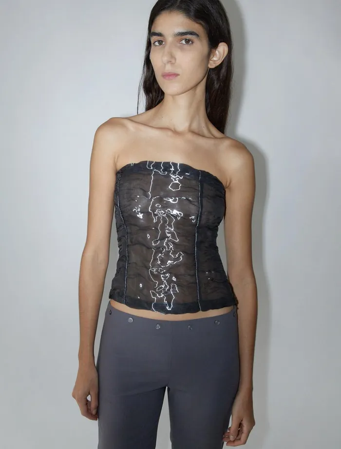 Kuba Dark Grey Women Paloma Wool Tops