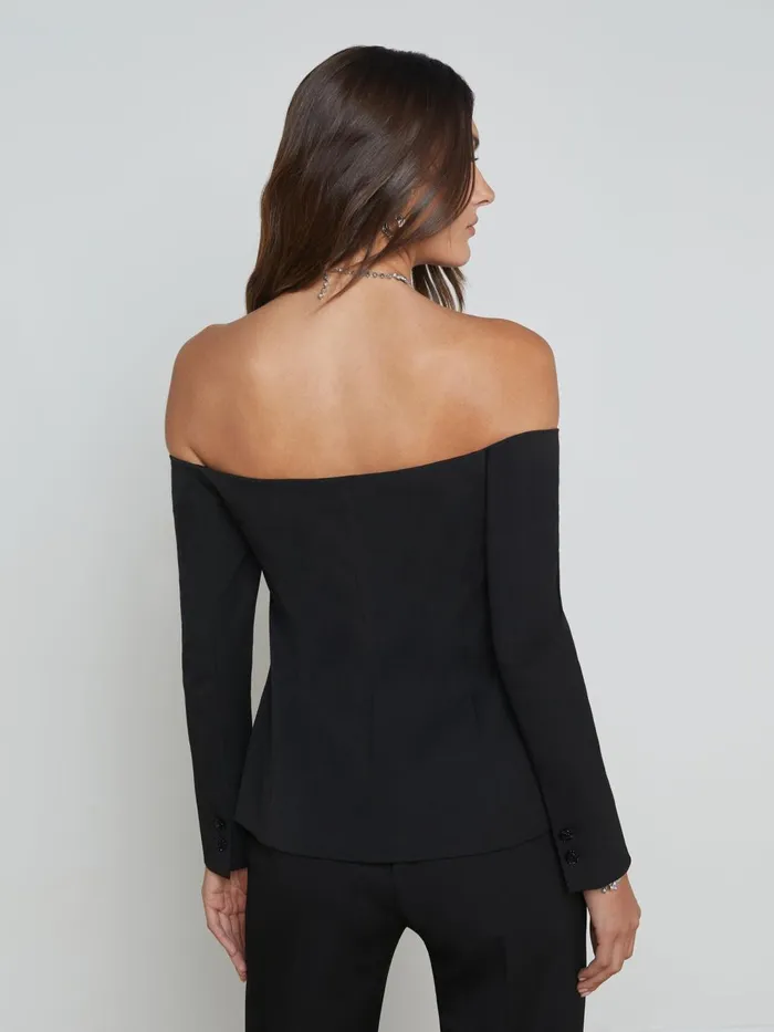 L039Agence Blazers and Jackets Women Alice Blazer Top Black L039Agence Blazers and Jackets Women Alice Blazer Top Black