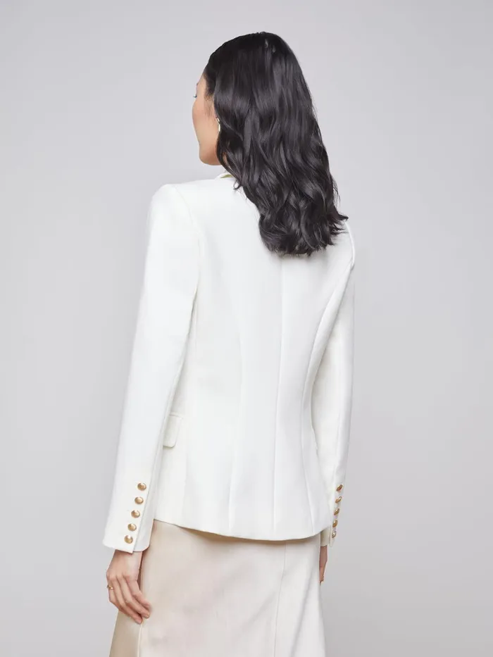 L039Agence Blazers and Jackets Women Kenzie Blazer Ivory L039Agence Blazers and Jackets Women Kenzie Blazer Ivory