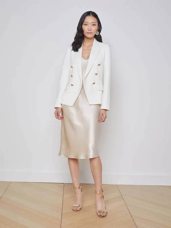 L039Agence Blazers and Jackets Women Kenzie Blazer Ivory L039Agence Blazers and Jackets Women Kenzie Blazer Ivory