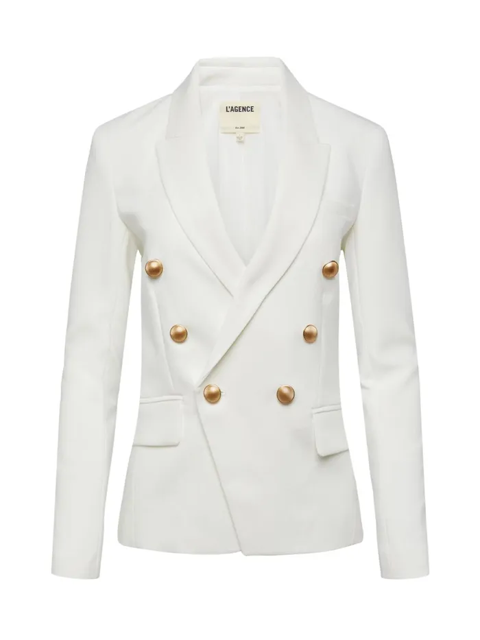 L039Agence Blazers and Jackets Women Kenzie Blazer Ivory L039Agence Blazers and Jackets Women Kenzie Blazer Ivory