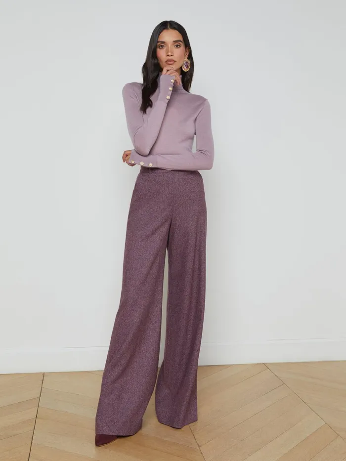 L039Agence Blouses and Tops Women Flora Turtleneck Wisteriagold L039Agence Blouses and Tops Women Flora Turtleneck Wisteriagold