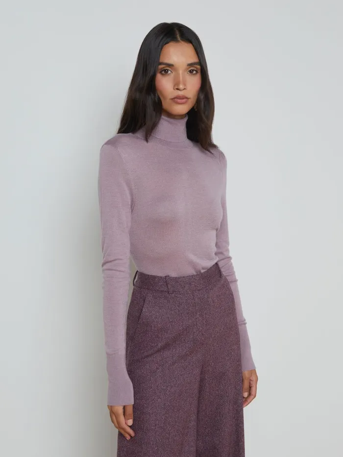 L039Agence Blouses and Tops Women Flora Turtleneck Wisteriagold L039Agence Blouses and Tops Women Flora Turtleneck Wisteriagold