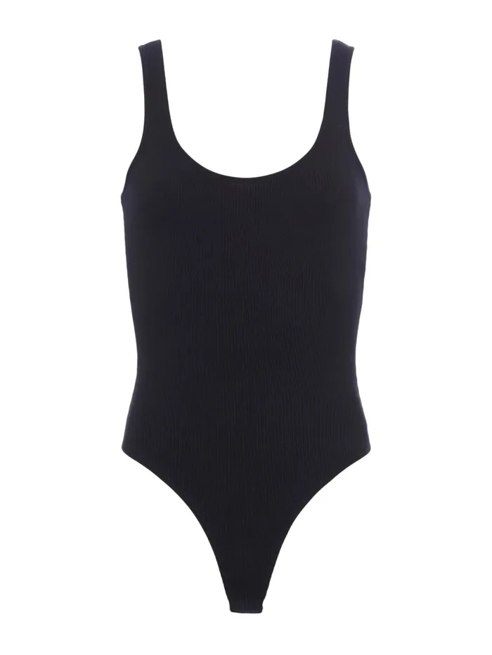 L039Agence Camisoles and Tanks Women Nica Scoopneck Bodysuit Black L039Agence Camisoles and Tanks Women Nica Scoopneck Bodysuit Black