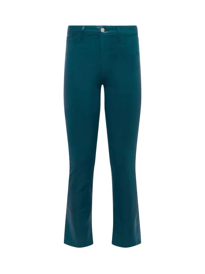 L039Agence Coated Denim Women Tati Coated Micro Boot Jean Deep Teal Coated L039Agence Coated Denim Women Tati Coated Micro Boot Jean Deep Teal Coated