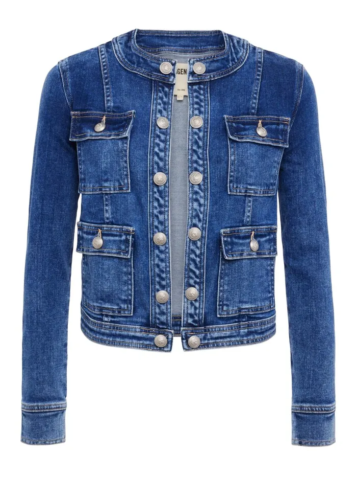 L039Agence Denim Jackets Women Yari Denim Jacket Rhodes L039Agence Denim Jackets Women Yari Denim Jacket Rhodes
