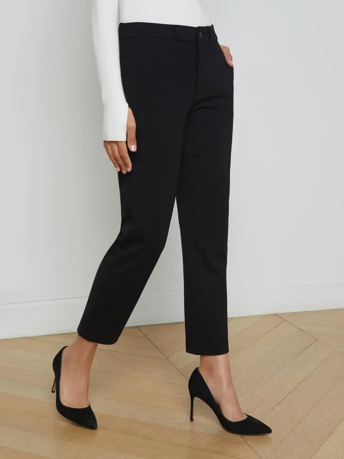 L039Agence Pants Women Harlow Cropped Trouser Black L039Agence Pants Women Harlow Cropped Trouser Black