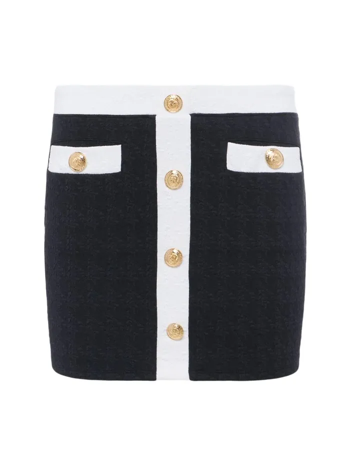 L039Agence Swimwear Women Coco Mini Skirt CoverUp Blackwhite L039Agence Swimwear Women Coco Mini Skirt CoverUp Blackwhite