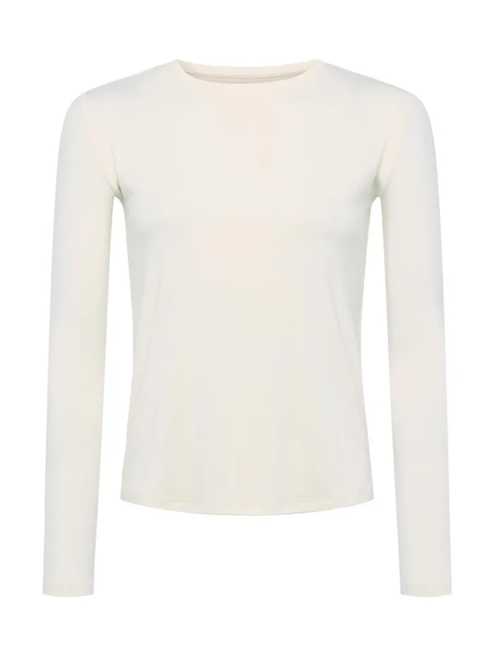 L039Agence Tees Women Tess Long Sleeve Tee Vintage White L039Agence Tees Women Tess Long Sleeve Tee Vintage White