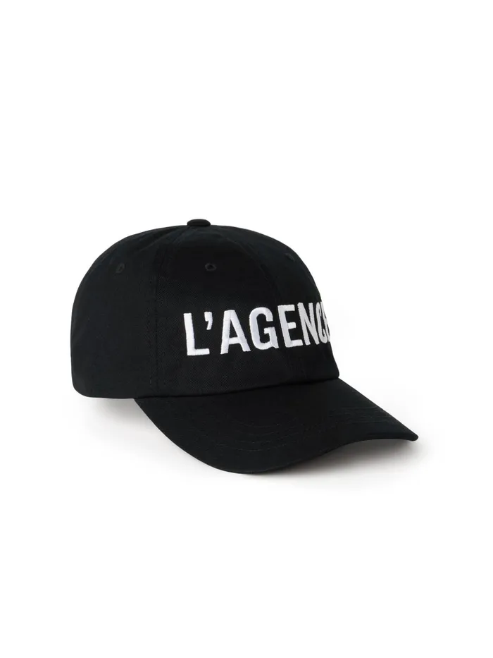 L039Agence Women Baseball Cap Black L039Agence Women Baseball Cap Black
