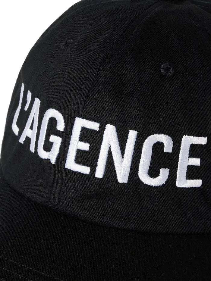 L039Agence Women Baseball Cap Black L039Agence Women Baseball Cap Black