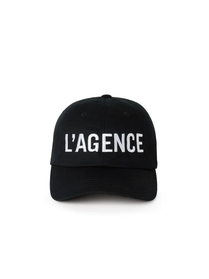 L039Agence Women Baseball Cap Black L039Agence Women Baseball Cap Black