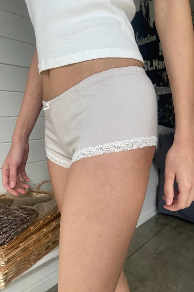 Lace Hipster Underwear Beige Women Brandy Melville Intimates