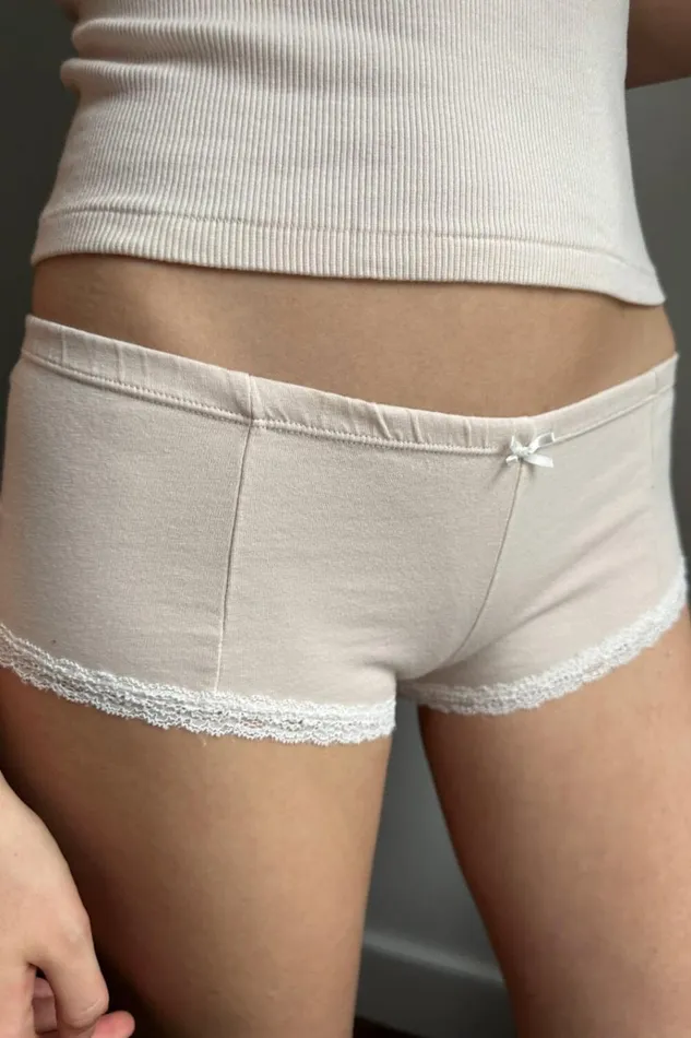 Lace Hipster Underwear Pastel Pink Women Brandy Melville Intimates