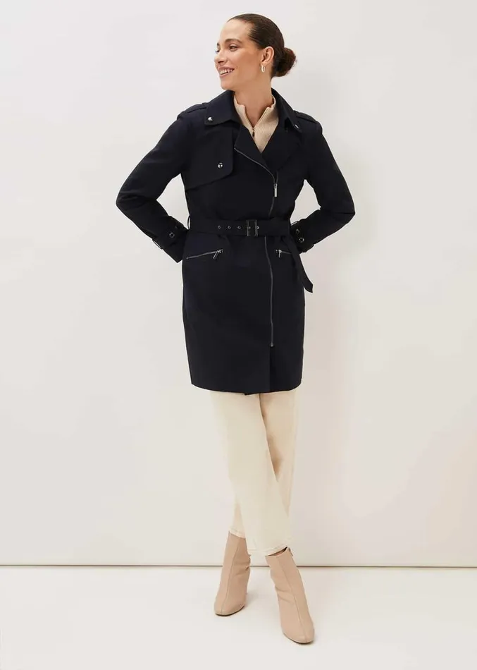 Lacea Coat Navy Women Phase Eight Coats
