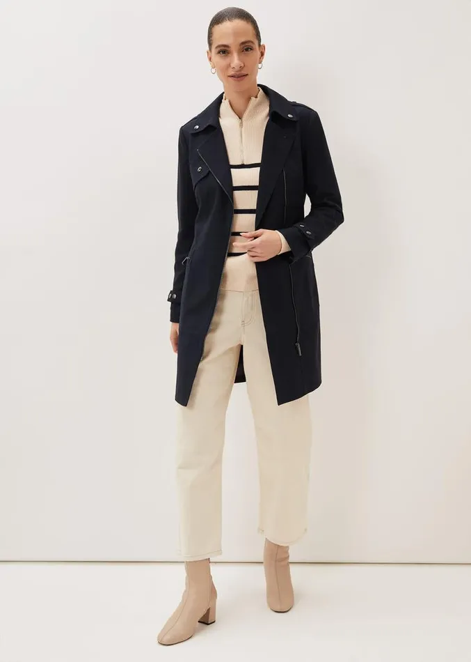 Lacea Coat Navy Women Phase Eight Coats