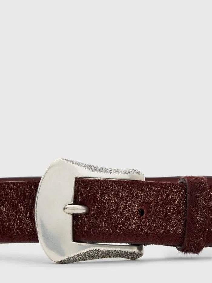 Leather Belts Men John Varvatos HOUSTON WESTERN BELT Port