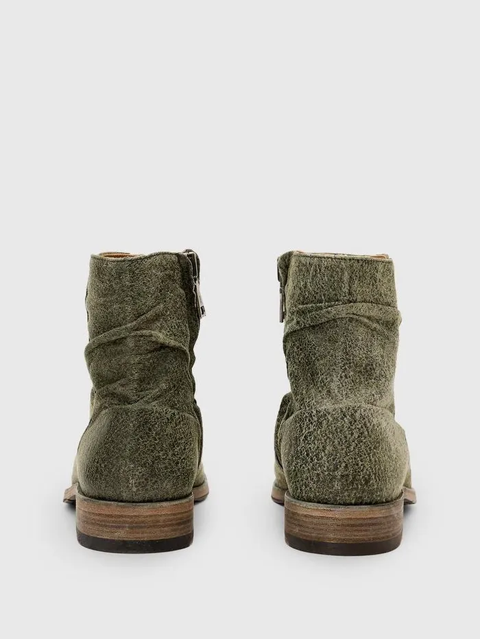 Leather Boots Men John Varvatos MORRISON SHARPEI BOOT Teakwood