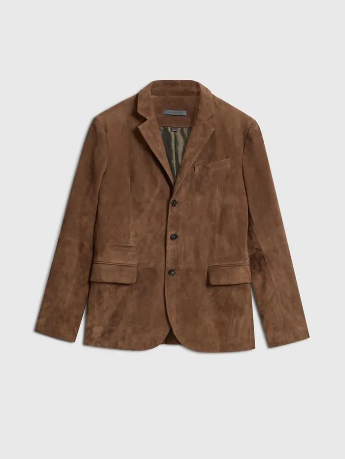 Leather Jackets Men John Varvatos RIND JACKET Flax Heather