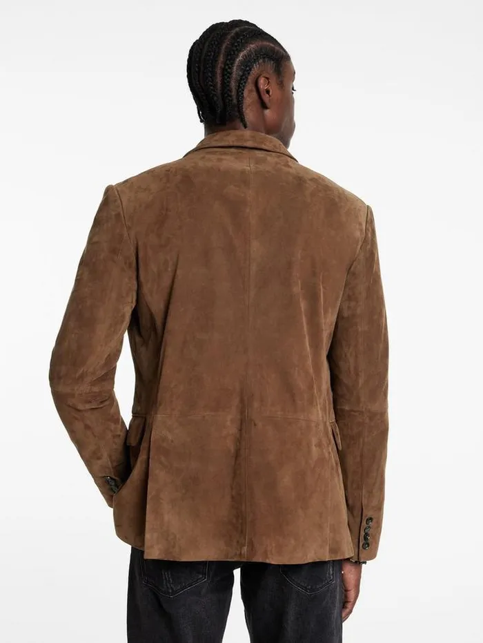 Leather Jackets Men John Varvatos RIND JACKET Flax Heather