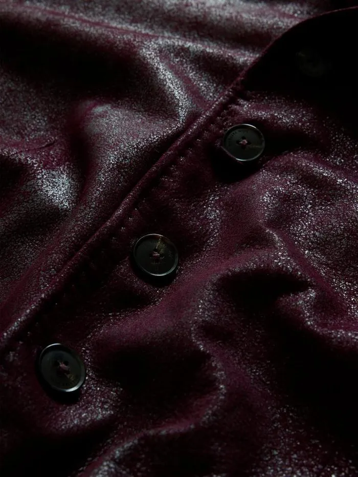 Leather Jackets Men John Varvatos VARICK JACKET Dark Plum