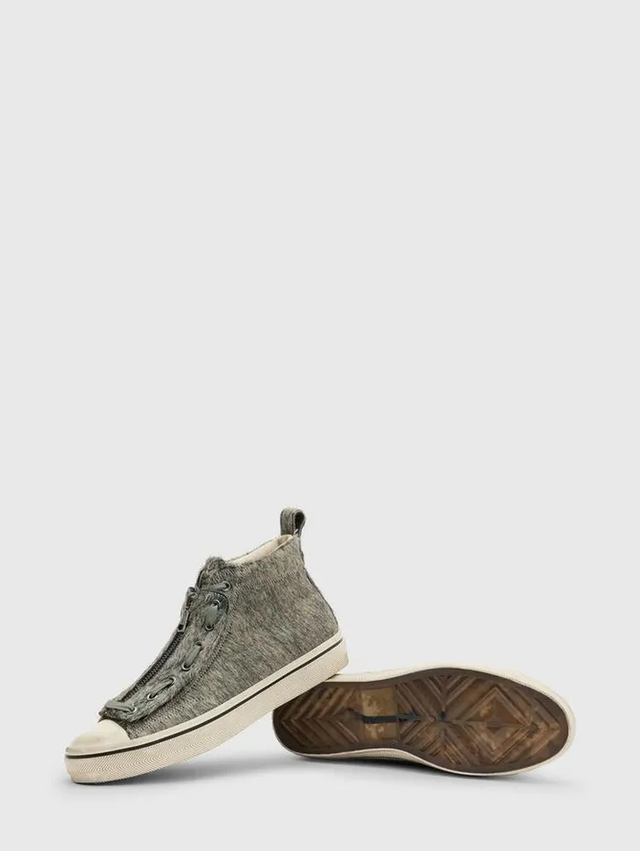 Leather Sneakers Men John Varvatos VULC MID TOP 8211 APRON Rye