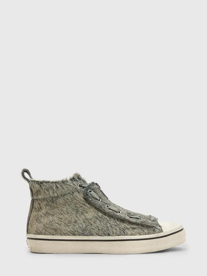 Leather Sneakers Men John Varvatos VULC MID TOP 8211 APRON Rye