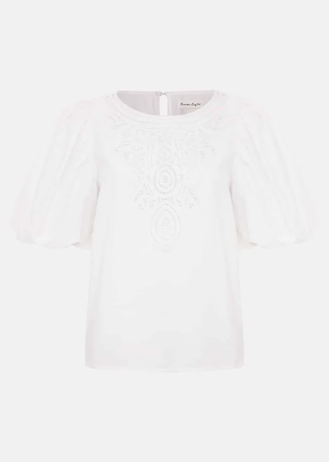 Lillianna Lace Front Blouse White Women Phase Eight Shirts and Blouses