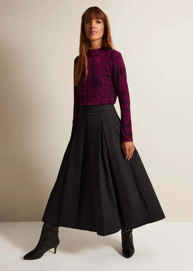 Livetta Snake Print Top Purple Women Phase Eight Tops and TShirts
