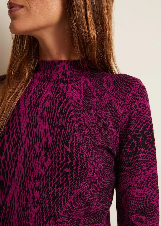 Livetta Snake Print Top Purple Women Phase Eight Tops and TShirts