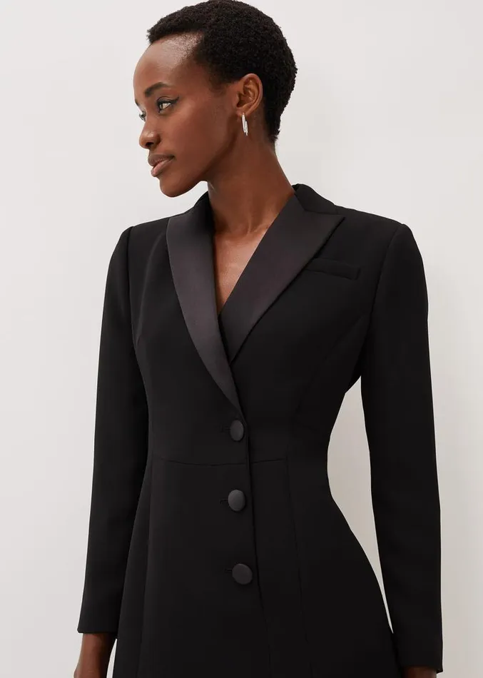 Lolicia Tuxedo Dress Black Women Phase Eight Dresses