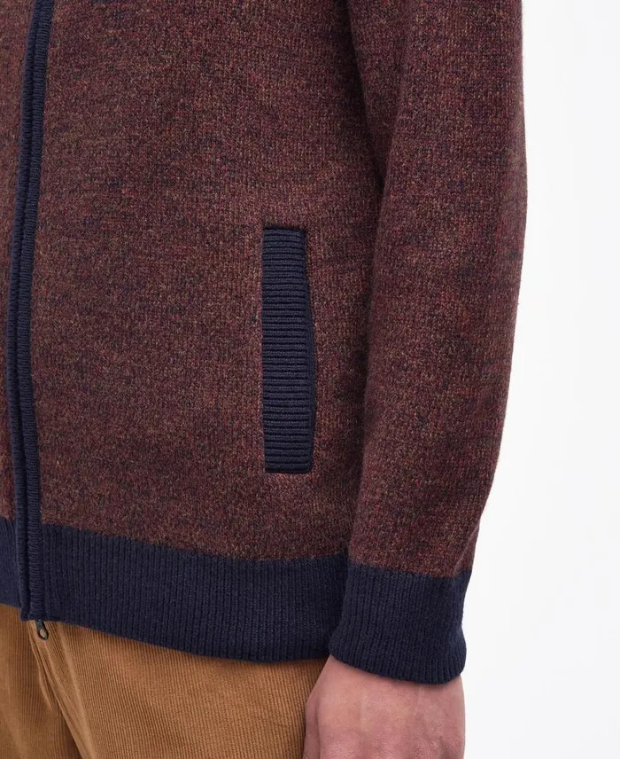 Longhirst ZipUp Jumper Classic Navy Men Barbour Jumpers
